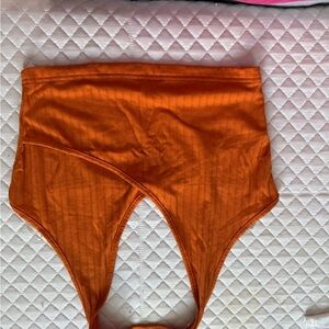 Orange crop top
